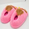 Unisexe taille unique baskets 2022 nouveau dessin animé mignon hiver femmes maison pantoufles chaud en peluche chaussures ventes en peluche curseurs chaussures Y1120