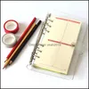 ノートメモ帳の供給オフィススクールビジネスIndustrialNotePads A7 A7 A5 A5透明ルーズリーフバインダーノートインデックスページマットERスピリット