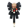 Pins Broschen Barock Bowknot Fliege Krawatte Bowtie Band Krawatten Brosche Pins Frauen Mode Schmuck Accessories236Y