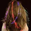 LED yanıp sönen saç örgü parlayan lüminesans firkete novetly oyuncaklar süs kızlar yıl partisi yılbaşı hediyesi