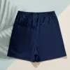 Sommer 3-teilige Kinder Unisex solide elastische Shorts für 4–9 Jahre Baumwolle kurze Hosen Kleidung 210528