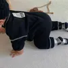 MILANCEL秋の赤ちゃんの服ソリッドコットン幼児男の子ジャンプスーツ韓国風ロンパ210816