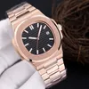 montre de luxe mens automatic mechanical watches rose strap Brown gold watch stainless waterproof wristwatch men watches