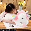 New30cm Kawaii Giant Unicorn Peluche Peluche Toy Soft Licorne Poupées Soft Poupées Animal Cheval Jouets Coussin Anniversaire Cadeaux Fête Favoris PAR MER RRB12188