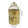 Bougeoirs Porte-bougies de Noël suspendus cage à oiseaux lanterne en métal photophore centres de table chandelier pour table fête de mariage O26 21 livraison directe