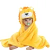 Född Hooded Handduk Baby Bad för filt Kids Poncho Stuff Babies Swaddle 210728