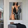 Sexy Naakt Poster Canvas Schilderij Roken Wall Art Pictures voor Woonkamer Decoratie Moderne Home Decor Vrouw Sex Appeal Cuadros