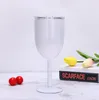 10oz Stainless Steel Wine Glasses Goblet Sealed Stemless Tumbler Double Wall Vacuum with lid Unbreakeble for Travel Party by sea RRB10988