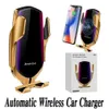 R1 qi 10w Carregador sem fio do carro para Samsung iphone x XR 11 12 Huawei LG