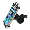 Universele fiets telefoonhouder 360 graden verstelbare houder DC08-Z Motorfiets Bike Mobilephone Mount Stand met PE-zak