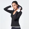 Acfirst New Black Pruple Grey Damenmode Sportmäntel Yoga Laufjacken Outwear Langärmeliger, schlanker Kapuzenkragen, schnell trocknend