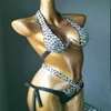 Vakantie Kristallen Bikini Set Diamant Badmode Badpak Bling Stones Badpak Strandkleding 210722