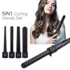 5 In 1 Hair Curling Irons Interchangeable 3 Parts Clip Curler Set Hair Care & Styling Tools