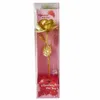 LED 24k Feuille d'Or Plaqué Rose Ciel Étoilé Party Favor lumineux rose Fleur Choc Lumière Or Mariage Saint Valentin Cadeau De Noël