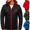 Veste masculine tout Match hiver vers le bas manteau coupe-vent rembourré super beau hiver vers le bas manteau G1115