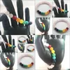 Kralen, strengen voor vrouwen natuursteen rozenkwarts armband 7 chakra gezondheid detectie sieraden yoga pols armbanden mala kralen drop levering