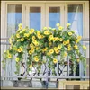 Decorative Flowers & Wreaths Festive Party Supplies Home Garden 65.5 Cm Kunstzijde Ochtend Glory Nep Bloem Hoge Kwaliteit Voor Bruiloft Diy