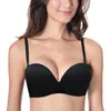 Sexy soutien-gorge épais soutien-gorge rembourré Push Up soutien-gorge sans bretelles pour femmes sous-vêtements fil os taille 32 34 36 38 40 42 A B C D E 210623