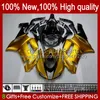 Motorcycle Fairings For KAWASAKI NINJA ZX600C ZX-600 ZX 6R 600CC 6 R ZX636 07-08 Bodywork 10No.19 ZX-636 600 CC ZX6R 07 08 ZX600 ZX 636 ZX-6R 2007 2008 Bodys Kit glossy golden