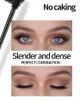 YANQINA Black Liquid Eyeliner + 3D Mascara 2 stks in 1 Sneldrogend Waterdichte niet-Smudge Eye Liner Potlood Set 8836 #