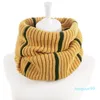 Vinter varmt knit infinity scarf kvinnor man vinter dubbel cirkel loop scarfs halsdukar randig ring halsduk