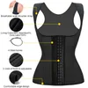 Kvinnors Latex Underbust Waist Trainer Shapewear Cincher Corset Body Shaper Steel Bone Bantning Vest Plus Size Girdle Belt