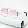 Lunettes de soleil UV400 pour femmes et hommes, verres de voyage en plein air, petite abeille, Design de marque à la mode, lunettes à rivets colorés, 2021