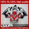 Honda CBR 600F4i için Enjeksiyon Kalıp 600F4i 600 F4i FS CC F4 I 2004 2005 2006 2007 Vücut 55NO.102 CBR600F4i Gümüş Kırmızı BLK CBR600FS 04-07 600CC CBR600 F4I 04 05 06 07 OEM Fairing Kiti