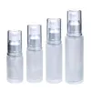 Frostat glas Kosmetisk flaska Makeup Lotion Pump Container Refillerbar Mist Spray Parfymflaskor 20ml 30 ml 40 ml 60 ml 80 ml 100ml