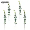 30 pcs artificial eucalipto folha vegetal plantas acessórios florais buquê enchimento casamento decoração de casa decoração falsificada folhagem kb19 210624