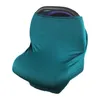 Nursing Cover Solid Baby Carseat Canopy Car Seat Cover Breathable Stroller Cover Stretchy Women Scarf Shopping Cart Mat 11 Colors DW6477