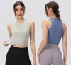 Yoga Tank Tops Running Fitness Sports Vest Gym Clothes Women Workout Shirt Solid Color Casual Blouses