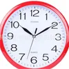 30 cm Reloj sala de estar Simple Wall Clocks Decoración del hogar Accesorios redondos amarillo rojo 14RS Q2