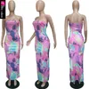 Kobiety Casual Tube Sukienka Summer Off Ramię Bodycon Maxi Dress Robe Sexy Evention Party Club Dress 210630