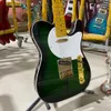guitarra de oro verde