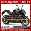 Stampo ad iniezione del corpo per Kawasaki Ninja Z 1000 R Z1000 2010 2011 2012 2013 Anni carrozzeria 15No.70 Z-1000 Z1000R 2010-2013 Z-1000R 10 11 12 13 Kit carenatura OEM viola BLK