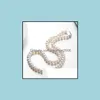 Colares de mi￧angas pingentes j￳ias atacado de 8-9 mm oval branco natural ￡gua doce colar de p￩rolas 925 GRANHO SIER DRIA
