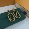 Brincos Jóias Mulheres Designer Brinco Ear Studs Letra Luxurys Correntes Douradas Marca Agulha de Prata Weote1775965