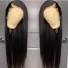 4x4 Lace Fechamento Wig Remy Hair Straight 13x4 / 13x6 Rendas dianteira Peruca Brasileira Rendas Front Human Human Wigs Pré-arrancado