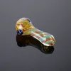 Popular Glass Spoon Hand Pipes Mini Small Bowl Unique Pot Smoking Accessories Colorful Pyrex Oil Burner Pipe