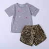 Verão crianças roupas topo + shorts 2 pcs roupas para meninos garoto garoto conjunto bebê 210528