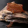 Brins de perles Bracelet de perles de thé du Myanmar 108 multi-cercles couleur violet pull chaîne simple cercle perles pour hommes et femmes bracelets Kent22