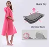 Couvertures de plage pour hommes femmes vestiaire extérieur serviette à capuche microfibre séchage rapide peignoir piscine spa cape