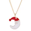 Kerstcadeau Kerst Serie Santa Claus Elk Bell Decorations Earrings Ring Necklace Armband Four-Piece Set Ornaments W-01133