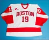 7 David Van Der Gulik BOSTON 19 Chris Bourque Hockey Jersey Bordado Costurado Personalizar qualquer número e nome College Jerseys