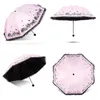 Parapluie en dentelle pour femmes, Parasol pliant, Anti-UV, soleil, pluie, chinois, clair, Portable, léger, fleur, fille, vente pour enfants