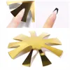 Nail Art Kits Manicure Edge Trimmer Rostfritt Stål Smile Line Gel Cutter för att forma franska naglar DIY Plate Module