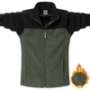 9xL мужчин осень осень зимняя куртка утолщенная теплый флис парку пальто весна повседневная одежда тактично 211013