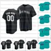 2021 Players' Weekend All Black Fashion Seattle Ryon Healy Jersey Mitch Haniger 34 Felix Hernandez Kyle Seager Long Jr Omar Narvaez