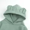 Baby Kinder Hoodies für Mädchen Kinder Jungen Warme Kleidung Hoodie Frühling Plus Samt Cartoon Tops Sweatshirts Kleidung 211110